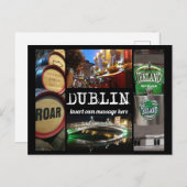Ansichten von Dublin 2 mit benutzerdefinierter Mel Postkarte (Vorne/Hinten)