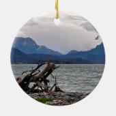 Ansichten von Homer Alaska Keramikornament (Hinten)
