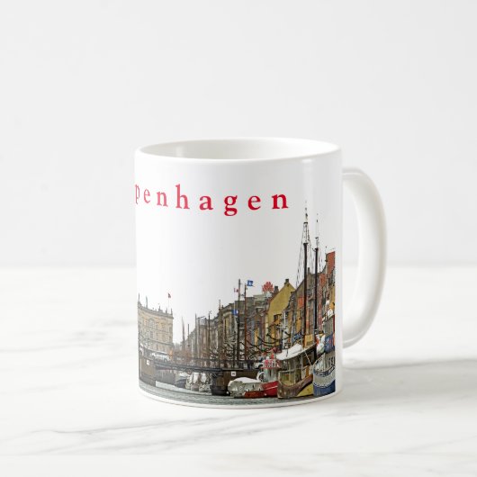 Ansichten von Kopenhagen. Nyhavn. P. 1. Kaffeetasse (VorderseiteRechts)