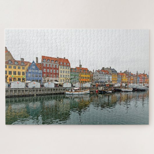 Ansichten von Kopenhagen. Nyhavn. P. 3. Puzzle (Horizontal)