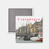 Ansichten von Kopenhagen. Nyhavn. S. 2. Magnet (Vorderseite/Rückseite)