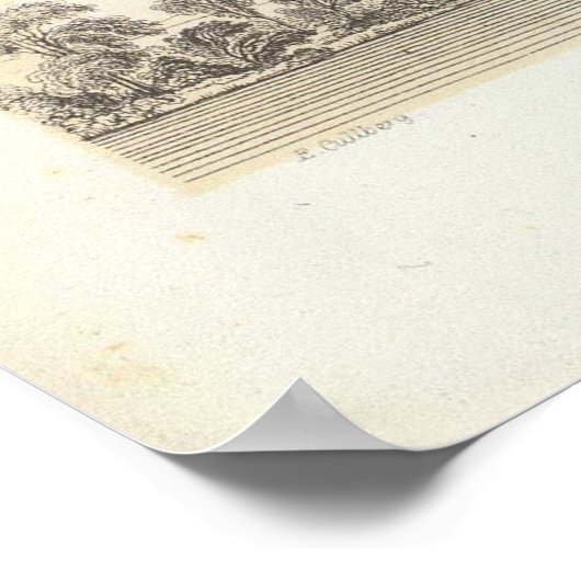 Ansichten von Mt Diablo Poster (Ecke)