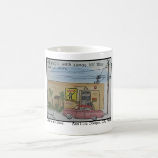 Ansichten von San Luis Obispo, CA, Cattaneo Bros. Kaffeetasse
