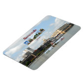 Ansichten von Savannah, Georgien Magnet (Linke Seite)