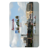 Ansichten von Savannah, Georgien Magnet (Vertikal)