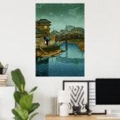 Ansichten von Tokaido Shinagawa Kawase Hasui Poster (Heimbüro)