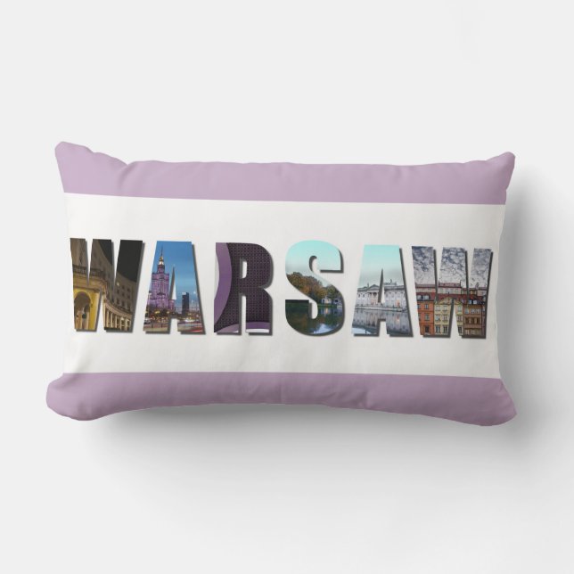 Ansichten von Warschau und Polen Lendenkissen (Vorderseite)