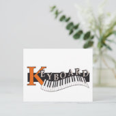 Ansichtkaart "Keyboard"-Design Postkarte (Stehend Vorderseite)
