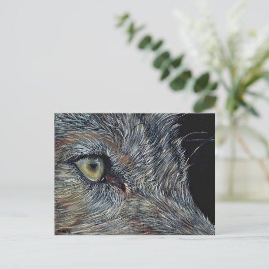 Ansichtkaart Wolf Postkarte (Stehend Vorderseite)