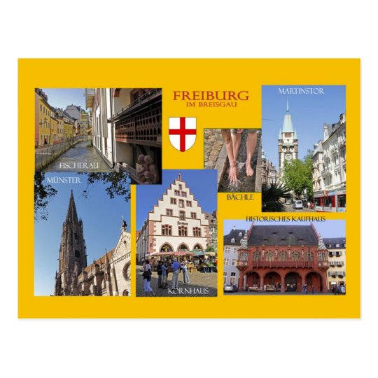 Ansichtskarte Freiburg im Breisgau Postkarte | Zazzle.de