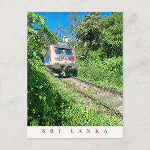 Ansichtskarte für den Zug in Sri Lanka Postkarte