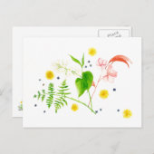 Ansichtskarte für die Farbe des Wildes Postkarte (Vorne/Hinten)