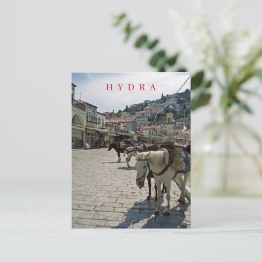 Ansichtskarte für die Hydra-Insel Postkarte (Stehend Vorderseite)