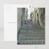 Ansichtskarte für die Treppe von Dubrovnik Postkarte (Vorne/Hinten)