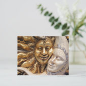 Ansichtskarte für Sonne und Mond Postkarte (Stehend Vorderseite)