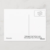 Ansichtskarte für Wasserstoff-Brennstoffzellen Postkarte (Rückseite)