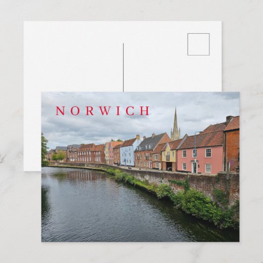 Ansichtskarte zum Norwich Postkarte (Vorne/Hinten)