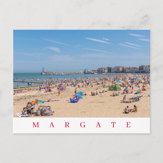 Ansichtskarte zum Strand von Margate Postkarte (Vorderseite)