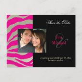 Ansichtskarten aus dem Foto, die auf heiß rosa Zeb Ankündigungspostkarte (Vorderseite)