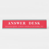 Anske Desk Funny Desk Sign Schreibtischnamensplakette (Vorderseite )