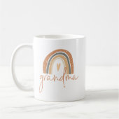 ANSLEY Boho Burnt Orange Rainbow Heart Grandma Kaffeetasse (Links)