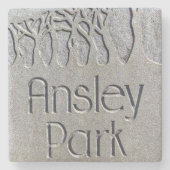 Ansley Park, Atlanta Marble Stone Untersetzer. Steinuntersetzer (Vorderseite)