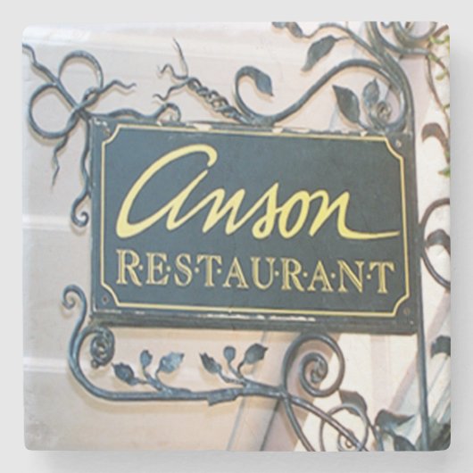 Anson Restaurant Charleston, SC. Steinuntersetzer (Vorderseite)