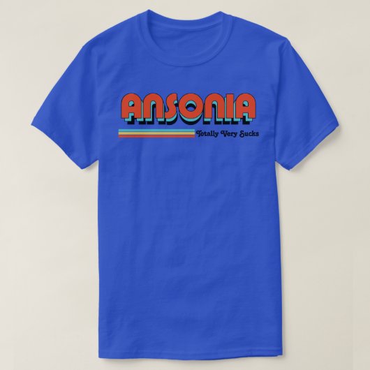 Ansonia Totally Very Suks TShirt (Design vorne)