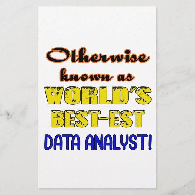 Ansonsten als bester Datenanalyst der Welt bekannt (Vorderseite)