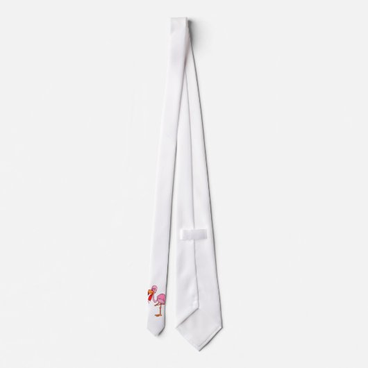 Ansporn-Flamingo Krawatte (Rückseite)