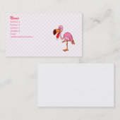 Ansporn-Flamingo Visitenkarte (Vorne/Hinten)