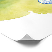 Ansprache des Balls - Golf Art Print Poster (Ecke)