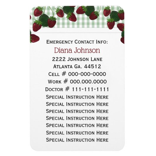 Ansprechpartner: Babysitter Premium Magnet (Vertikal)