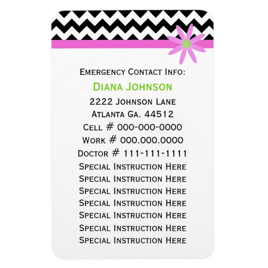 Ansprechpartner: Babysitter Premium Magnet (Vertikal)