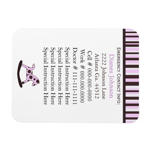 Ansprechpartner: Babysitter Premium Magnet (Horizontal)