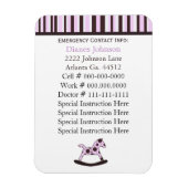 Ansprechpartner: Babysitter Premium Magnet (Vertikal)