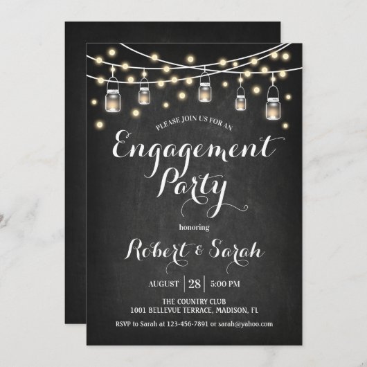 Ansprechpartner: Chalkboard Einladung (Vorne/Hinten)