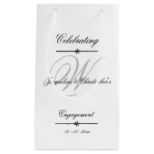 Ansprechpartner Elegante Monogram-Namen Chic Niedl Kleine Geschenktüte (Vorderseite)