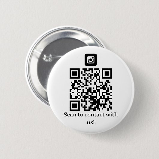 Ansprechpartner für Unternehmen QR-Code Button (Vorne & Hinten)