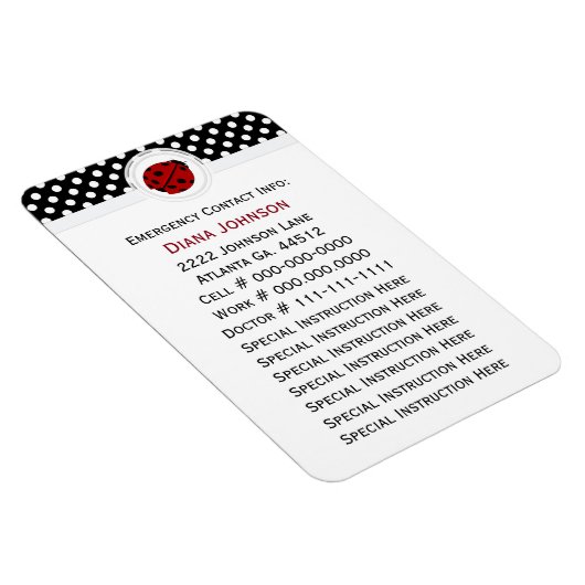 Ansprechpartner: Ladybug und Polka Dot Magnet (Rechte Seite)