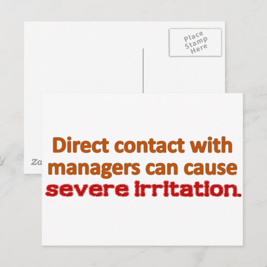 Ansprechpartner Postkarte (Vorne/Hinten)