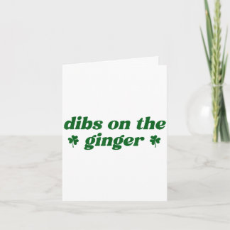 Anspruch auf den Ingwer St. Patricks Tag irische R Karte