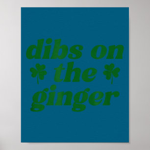 Anspruch auf den Ingwer St. Patricks Tag irische R Poster