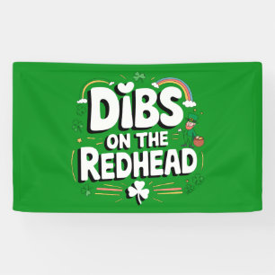 Anspruch auf die Rothaarige Lustiger St. Patrick's Banner