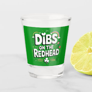 Anspruch auf die Rothaarige Lustiger St. Patrick's Schnapsglas
