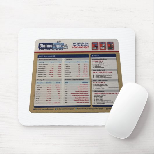 Anspruchs-Seiten offizielles Mousepad (Mit Mouse)