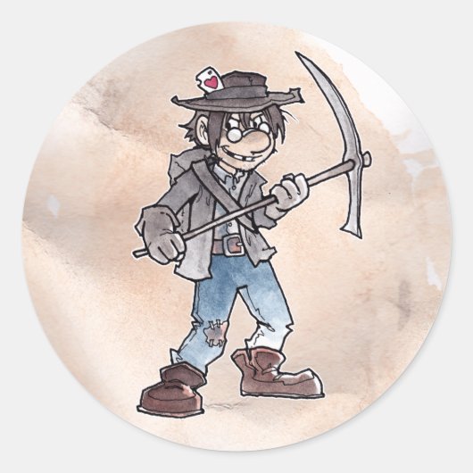 Anspruchsjumper Runder Aufkleber (Vorderseite)