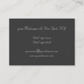 Anspruchsvoll kreativ einzigartig visitenkarte (Rückseite)