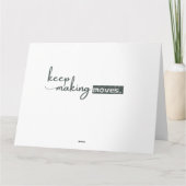 Anspruchsvoll minimalistisch karte (Rückseite)