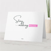 Anspruchsvoll minimalistisch karte (Rückseite)